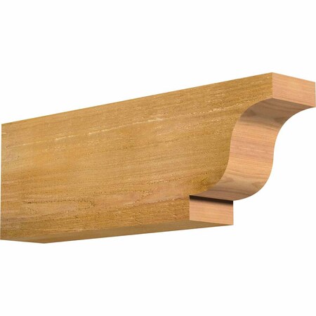 Ekena Millwork Newport Rough Sawn Rafter Tail, Western Red Cedar, 4"W x 8"H x 24"L RFT04X08X24NEW00RWR